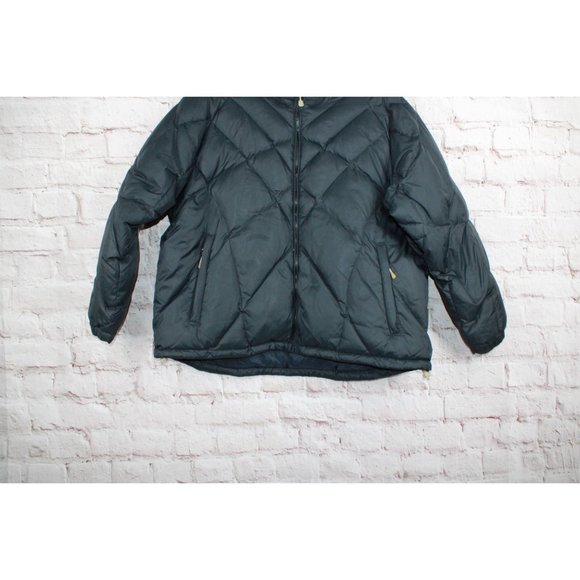 Cabela's Black Puffer Nylon Goose Down Full Zip Winter Snow Cold Jacket XXL - Picture 2 of 9